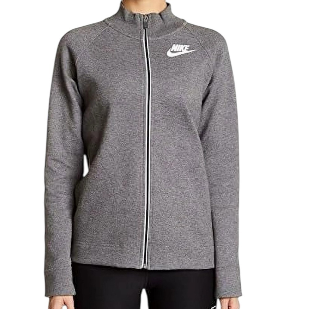Nike Sportswear Jacket Women Size Medium Charcoal/White Advance 15